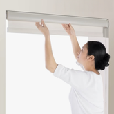 No Drill Corded Valance Roller Shades